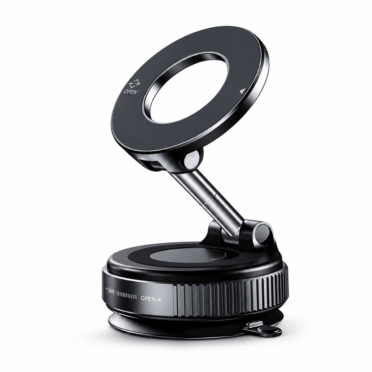 360° Magnetic Car Phone Holder – Strong Vacuum Suction Mount