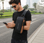 BAGSTREET Waterproof Anti-Theft Sling Bag with USB Port & Lock