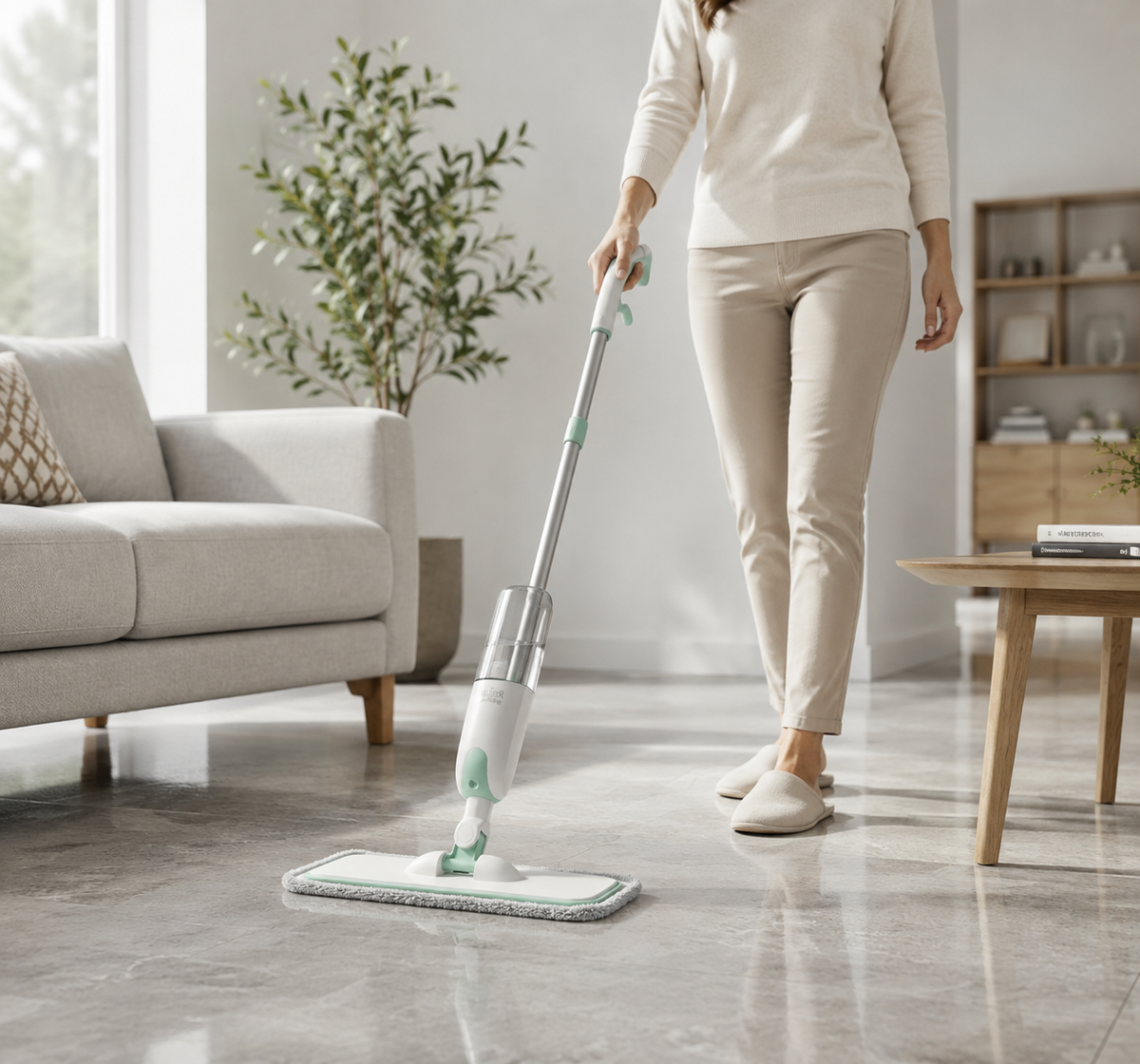 Wet Mop with Spray - Floor Cleaning Mop