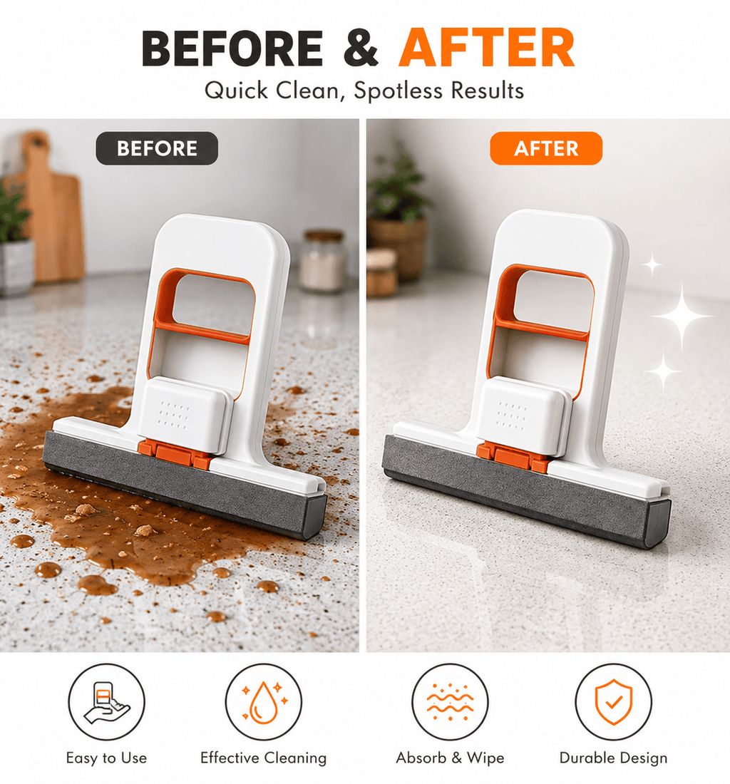 Mini Foldable Desktop Mop  Compact Hands-Free Cleaning Tool