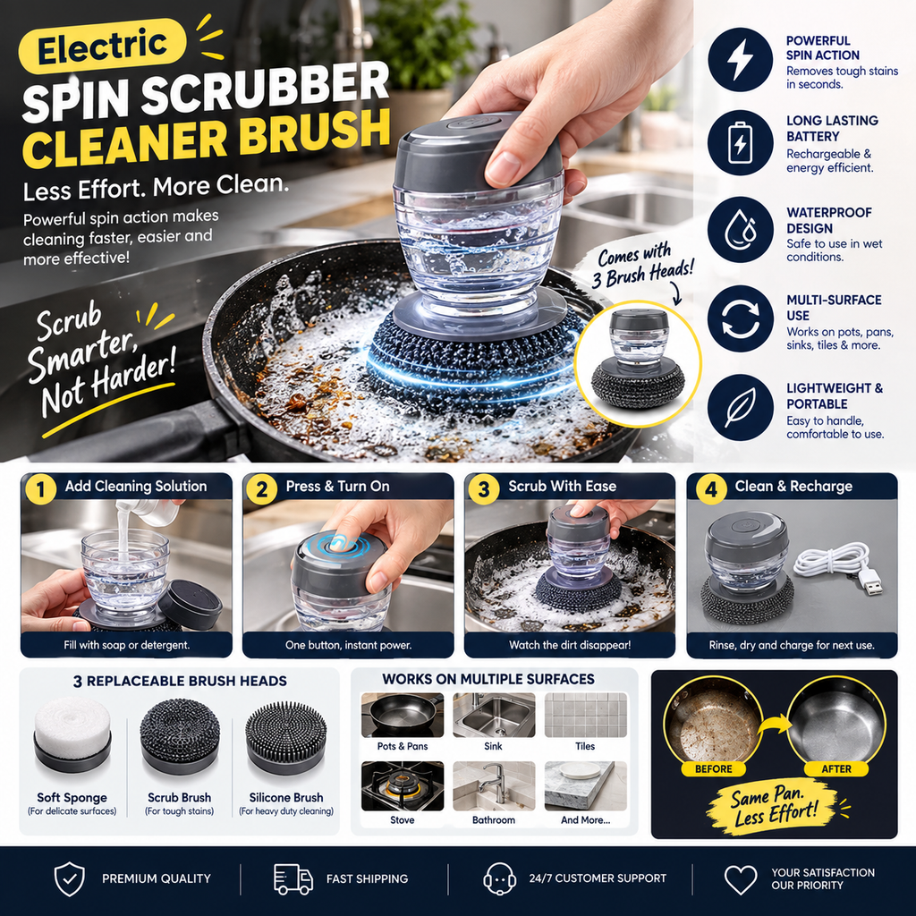 Scrubber with Soap Dispenser