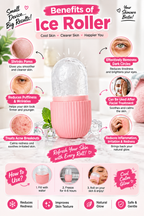 Silicone Ice Cube Roller Massager for Face and Eyes