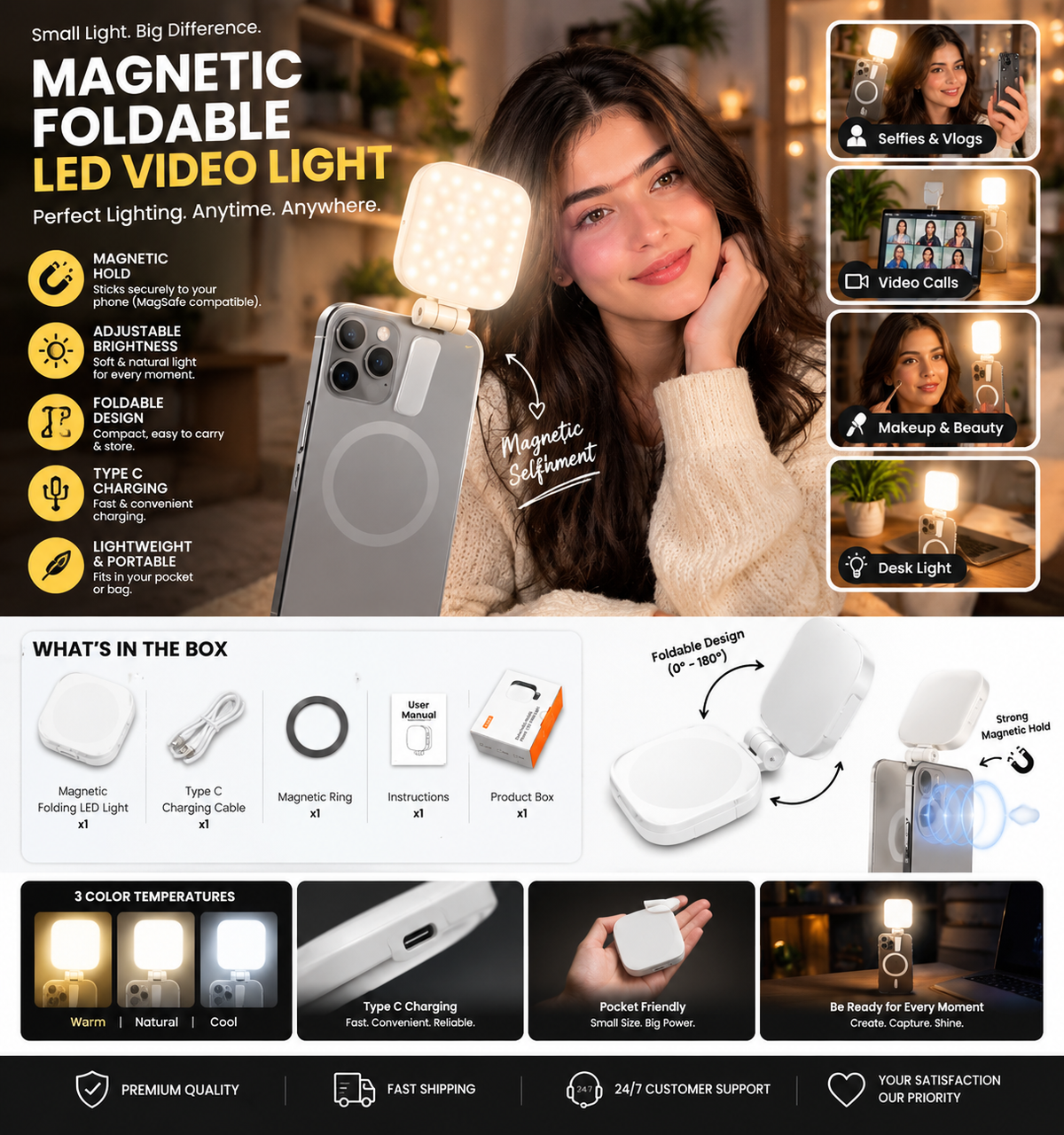 Magnetic Fill Light